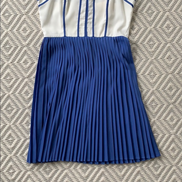 Blue & White pleated Urban Outfitters dress size S - Picture 3 of 5